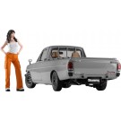 Hasegawa 1/24 Datsun Sunny Truck Long Body Deluxe w/Girls Figure, HAS24262, by HASEGAWA