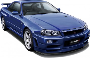Fujimi 1/24 Inch-up Series No.1003 Skyline GT-R (BNR34 Type) With Nismo Parts And Nismo 40th Anniversary Assembly Case, FUJ48031, by FUJIMI
