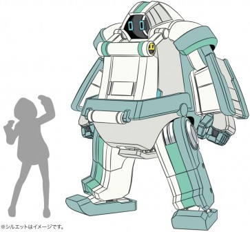 Hasegawa 1/35 Mechatro Chank No.02 "Grayish Mint" + Support Girl, HAS47930, by HASEGAWA