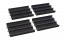 Tamiya Mini 4WD Grade Up Part JAPAN CUP JUNIOR CIRCUIT STRAIGHT (BLACK) 4PCS  , TAM55060, by TAMIYA