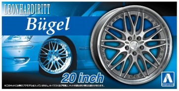 Aoshima 1/24 LeonHard Bugel 20 inch plastic kit  (4 wheels & tires), AOS53829, by AOSHIMA