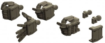 Bandai 1/144 Builders Parts HD MS Hand 04 (EFSF L size) Mechanic color , BAN11641, by BANDAI