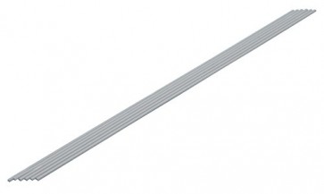 Wave Material series Half round bar 【Gray】 2.0 mm 6 pieces OM 312 , WAV23121, by WAVE
