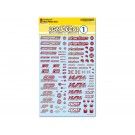 HI Q PARTS LGM Decal 1 Mica Red (1 piece), HIQ77835, by HI Q PARTS