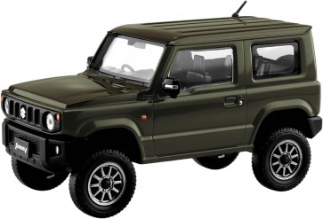 Aoshima 1/32 Raku-Pla Snap Kit No.09CU-JG Suzuki JB64 Jimny Custom Wheel (Jungle Green), AOS04221, by AOSHIMA