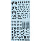 HiQ Parts Tattoo Decal 01 "Heart" Black (1 piece), HIQTTD-01-BLK, by HI Q PARTS