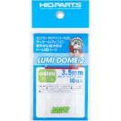 HI Q PARTS LUMI DOME 2 Fluorescent Green 3.5mm (10pcs), HIQ79471, by HI Q PARTS