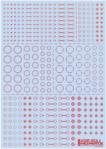 HI Q PARTS Accent Decal A Foil Red (1 piece) , HIQ73196, by HI Q PARTS