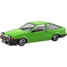 Aoshima 1/32 Raku-Pla Snap Kit No.11CU-GN Toyota Sprinter Trueno Custom (Green), AOS69134, by AOSHIMA