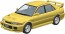 Aoshima 1/24 Raku-Pla Snap Car No.04-DY CE9A Lancer GSR Evolution III 1995 Dandelion Yellow, AOS67796, by AOSHIMA