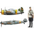 Hasegawa 1/72 B-239 Buffalo & Messerschmitt Bf109G-6 Juutilainen w/Figure, HAS24397, by HASEGAWA