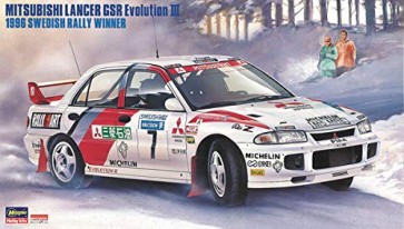Hasegawa 1/24 Hasegawa Limited Series MITSUBISHI LANCER EVOLUTION III 1996 SWEDISH RALLY WINNER  , HAS04072, by HASEGAWA