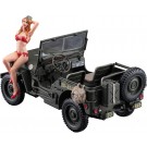 Hasegawa 1/24 SP Series (Limited Release) 1/4-TON 4X4 TRUCK W/BLONDE GIRL FIGURE  , HAS22497, by HASEGAWA