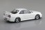 Aoshima 1/32 Raku-Pla Snap Kit No.12CU-WP Nissan R34 Skyline GT-R Custom Wheel (White Pearl), AOS02777, by AOSHIMA