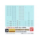 1/100 Gundam Decal 34 For MG Strike Noir Gundam1 Bandai detail up parts, BAN90018, by BANDAI