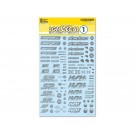 HI Q PARTS LGM Decal 1 Gray (1 piece), HIQ77798, by HI Q PARTS