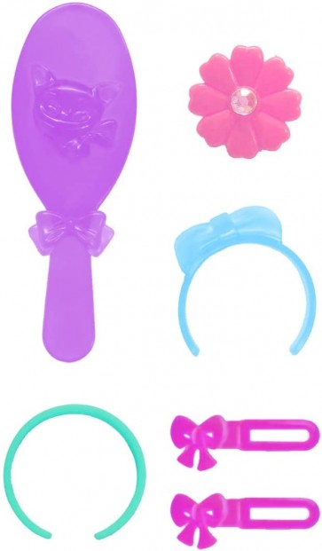 TAKARA TOMY Licca-chan Yumemiru Brush & Hair Accessory Set, TAK20794, by TAKARA TOMY