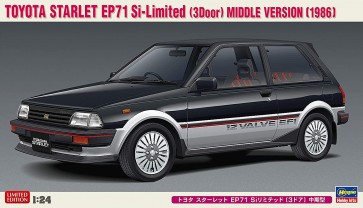 Hasegawa 1/24 Hasegawa Limited Series TOYOTA STARLET EP71 SI LIMITED (3-DOOR) MID  , HAS04256, by HASEGAWA