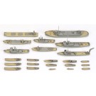 Hasegawa 1/700 Water Line 509 Scene Accessory Tug Boat Set plastic kit , HAS95090, by HASEGAWA