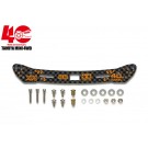 Tamiya Mini 4WD Grade Up Part MINI 4WD 40TH ANNIVERSARY HG CARBON STAY FOR WIDE REAR SLIDING DAMPER (2MM), TAM56425, by TAMIYA