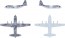 Platz 1/300 Air Self-Defense Force C-130H Tactical Transport Aircraft Hercules Sudan Emergency Dispatch Aircraft Set of 2, PLZ93575, by PLATZ