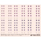 HI Q PARTS 1/12 Custom Eyes decal  11-C  , HIQ74247, by HI Q PARTS