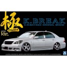 Aoshima 1/24 Super VIP car K-BREAK Toyota 30 Celsior latter term (TYPE V) plastic kit , AOS06283, by AOSHIMA