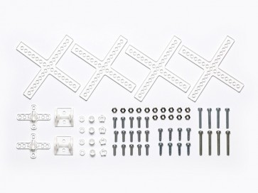 Tamiya Cross Universal Arm Set (Clear) , TAM99209, by TAMIYA