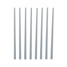 Wave Material ・ series plastic Material Taper Round Bar 【Gray】 2.0 → 4.0 mm 8 pieces OM 332 , WAV23329, by WAVE