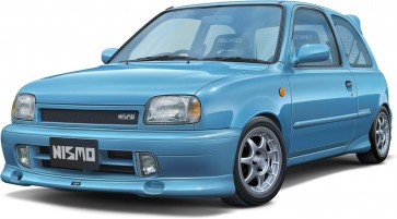 Fujimi 1/24 Inch-up Series No.1006 NISSAN MARCH (K11 type) with NISMO Parts and NISMO 40th Anniversary Assembly Case, FUJ48178, by FUJIMI
