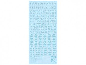 HI Q PARTS Pixel Camouflage Decal 2 Mint Green (1pc.), HIQ73837, by HI Q PARTS