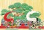 Epoch Jigsaw Puzzle 300pcs Kabuki Neko Zukushi: Renjishi , EPC62892, by Epoch
