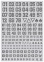 HI Q PARTS DZ Number Decal Gray 1seat  , HIQ74834, by HI Q PARTS