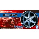 Aoshima 1/24 Racing heart type CR 19 inch Plastic kit   (4 wheels & tires), AOS53935, by AOSHIMA