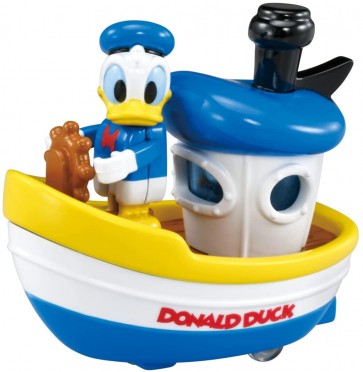 TAKARA TOMY Dream Tomica Ride on Disney RD-04 Donald Duck & Steamboat, TAK81255, by TAKARA TOMY