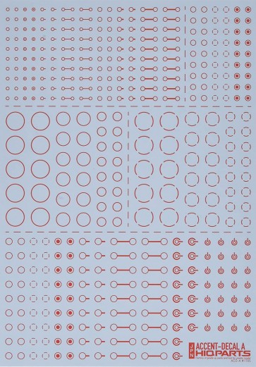 HI Q PARTS Accent Decal A Red (1 piece) , HIQ72762, by HI Q PARTS