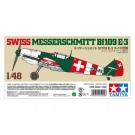 Tamiya 1/48 MESSERSCHMITT BF109 E-3 SWISS ARMED FORCES (LIMITED)  , TAM52008, by TAMIYA
