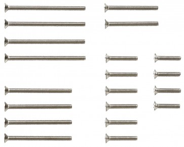 Tamiya Mini 4WD Grade Up Part GP.510 STAINLESS STEEL COUNTERSUNK SCREW SET (10,12,20,25,30 MM) , TAM55101, by TAMIYA