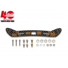 Tamiya Mini 4WD Grade Up Part MINI 4WD 40TH ANNIVERSARY HG CARBON STAY FOR WIDE FRONT SLIDING DAMPER (2MM), TAM56418, by TAMIYA