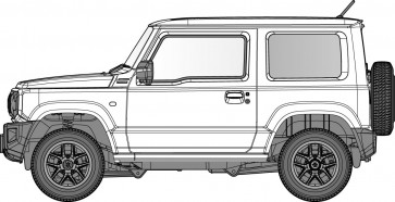 Fujimi 1/24 Car NEXT Series No.17 EX-2 Suzuki Jimny JB64 (JAF color type), FUJ66417, by FUJIMI