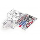 Tamiya DCR-02 BODY PARTS SET (LIGHT SMOKE) (MINI 4WD LTD.)  , TAM54902, by TAMIYA