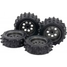 Tamiya GP.547 Spike Tire & Wheel Set (for EZ Chassis), TAM55477, by TAMIYA