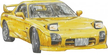 Fujimi 1/24 Initial D Series No.12 EX-1 FD3S RX-7 Mazdaspeed A-spec Keisuke Takahashi Special Edition (Includes Character Acrylic Stand), FUJ83992, by FUJIMI