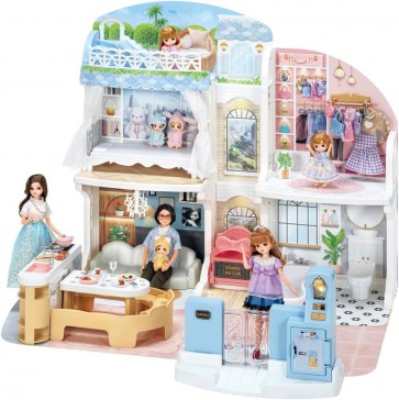 TAKARA TOMY Licca-chan Talking Auto-Lock Two-Story Grand Maison (First Press Limited Edition), TAK11785, by TAKARA TOMY