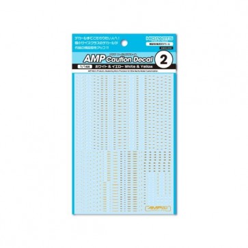 HI Q PARTS 1/144 AMP02 Caution Decal White & Yellow (1pc.), HIQ80064, by HI Q PARTS