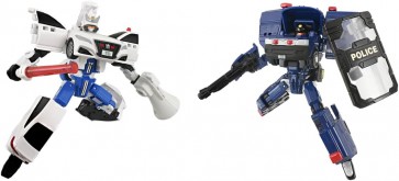 TAKARA TOMY Tomica Job Labor Police Braver Riot Police & Traffic Riot Police W Set, TAK21196, by TAKARA TOMY