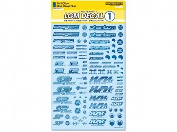 HI Q PARTS LGM Decal 1 Mica Blue (1 piece), HIQ77842, by HI Q PARTS