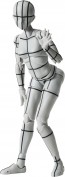 Bandai S.H.Figuarts Body-chan -Sports- Edition -Wireframe- (Gray Color Ver.), BAC73084, by BANDAI