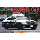 Aoshima 1/24 painted police car series  18 Crown patrol car police officer steel wheel Ver. , AOS03039, by AOSHIMA