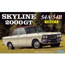 Fujimi 1/24 Skyline 2000 GT 54 A / 54 B with 60-year anniversary plate , FUJ39756, by FUJIMI